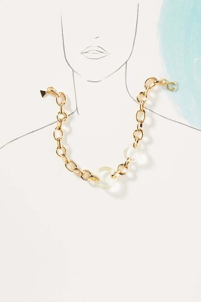 Lucite Link Chain Necklace #2
