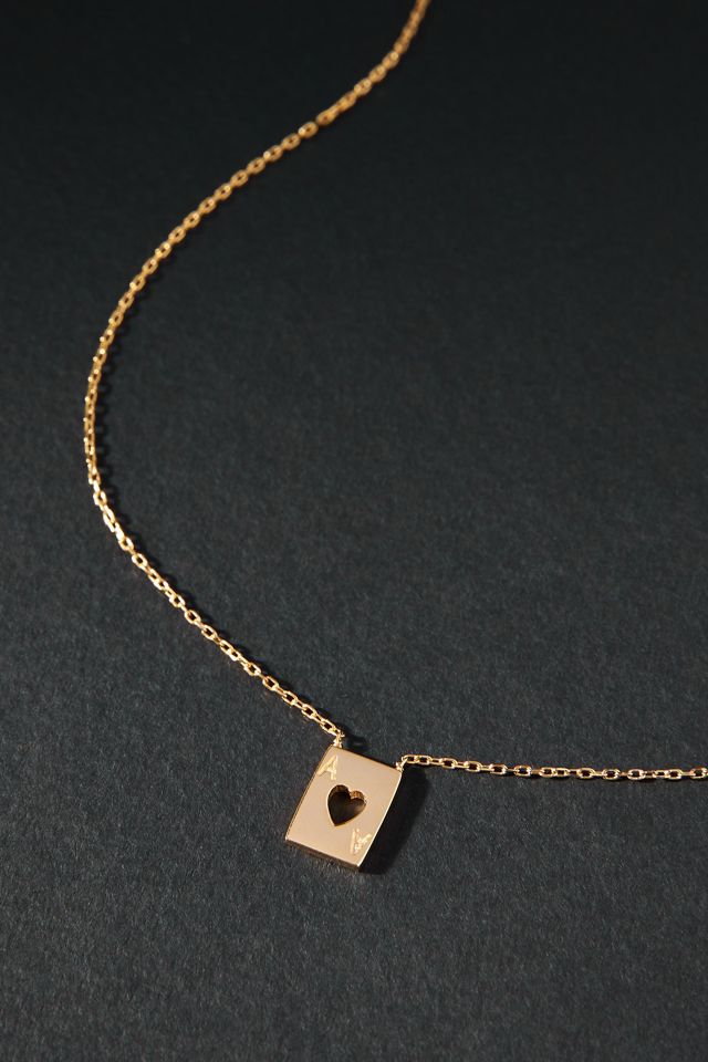 Maison Irem Heart Card Necklace #1