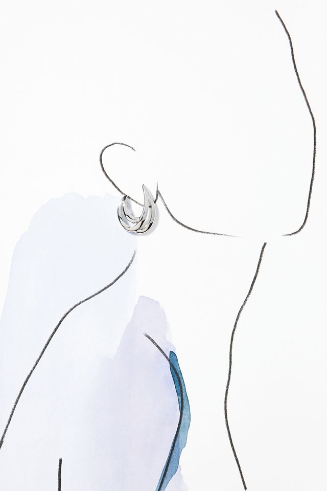 Cutout C-Shaped Earrings #2