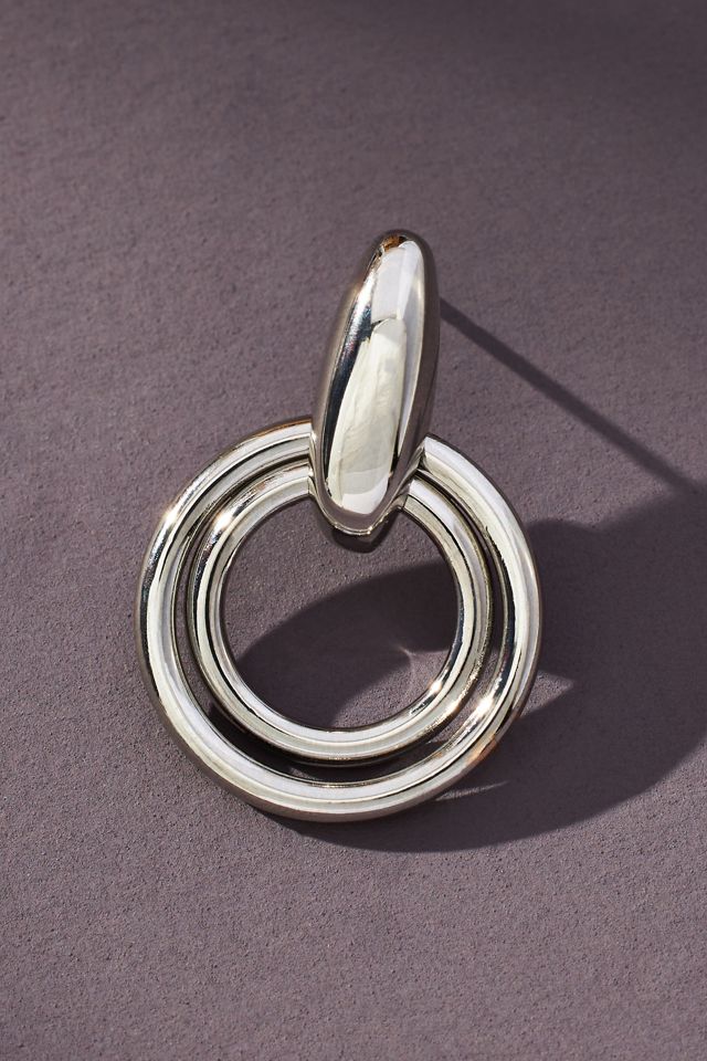 Double Circle Drop Earrings #1