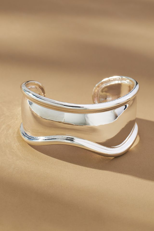 Grooved cuff bracelet new arrivals