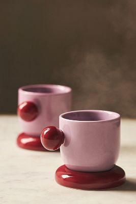 Shop By Anthropologie Rika Espresso Cups, Set Of 2