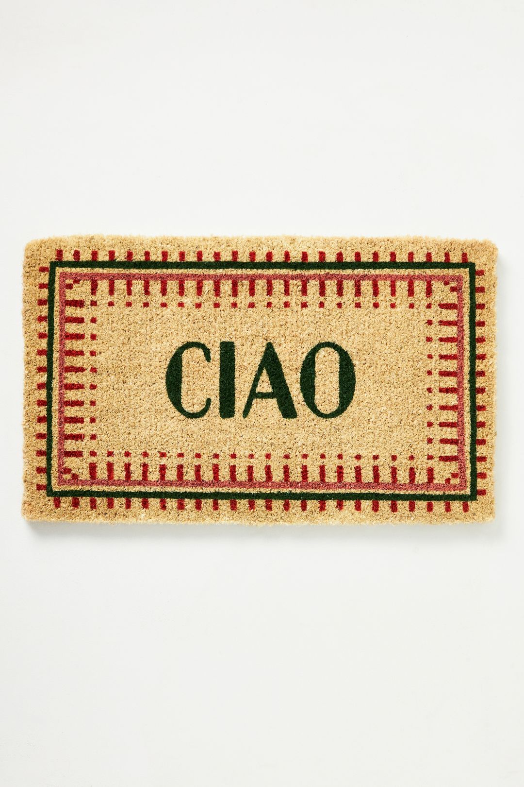 Ciao Doormat - Green, Standard, 18" x 30"