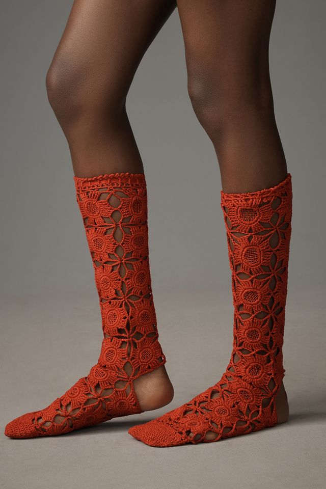 Mozh Mozh Knee-High Crochet Socks #1