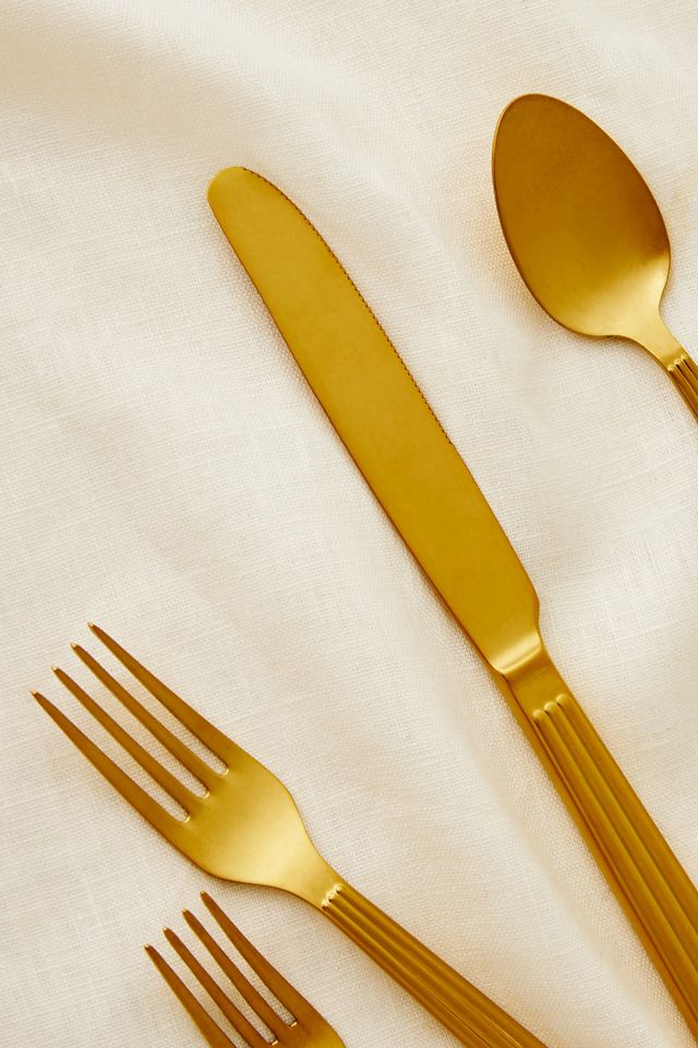 Sole Vintage Finish Flatware 5-Piece Place Setting #1