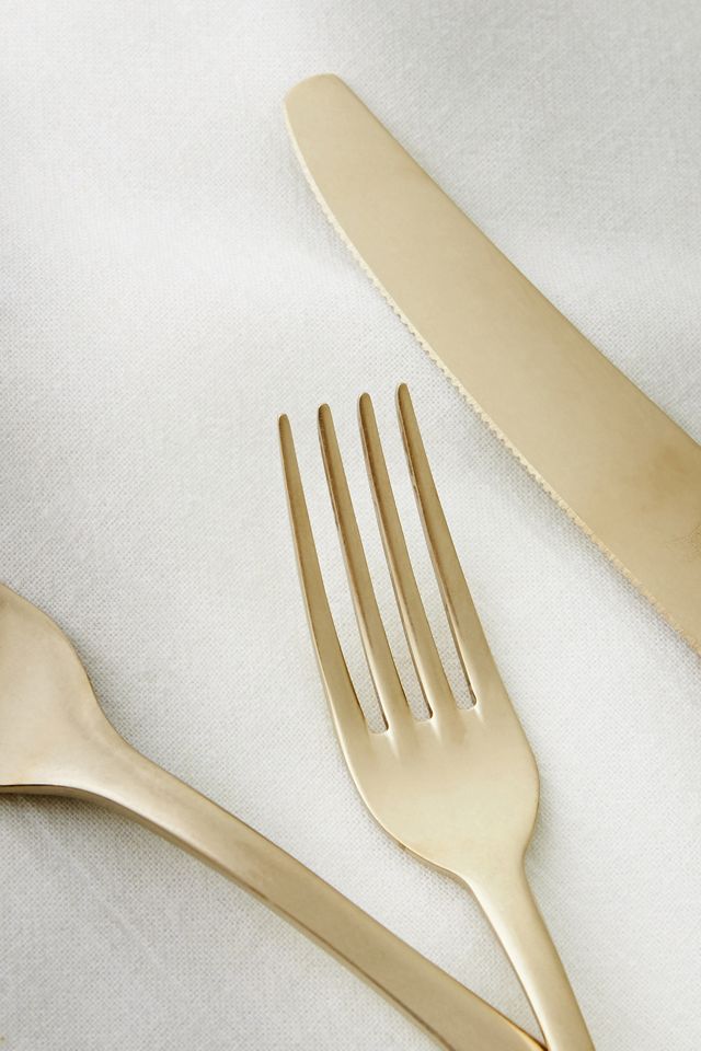 Mepra Dolce Vita Champagne Flatware 5-Piece Place Setting #1