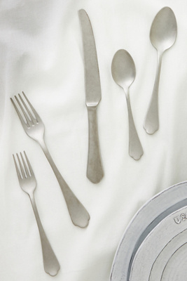 Dolce Vita Silver Flatware 5-piece Place Setting In Metallic