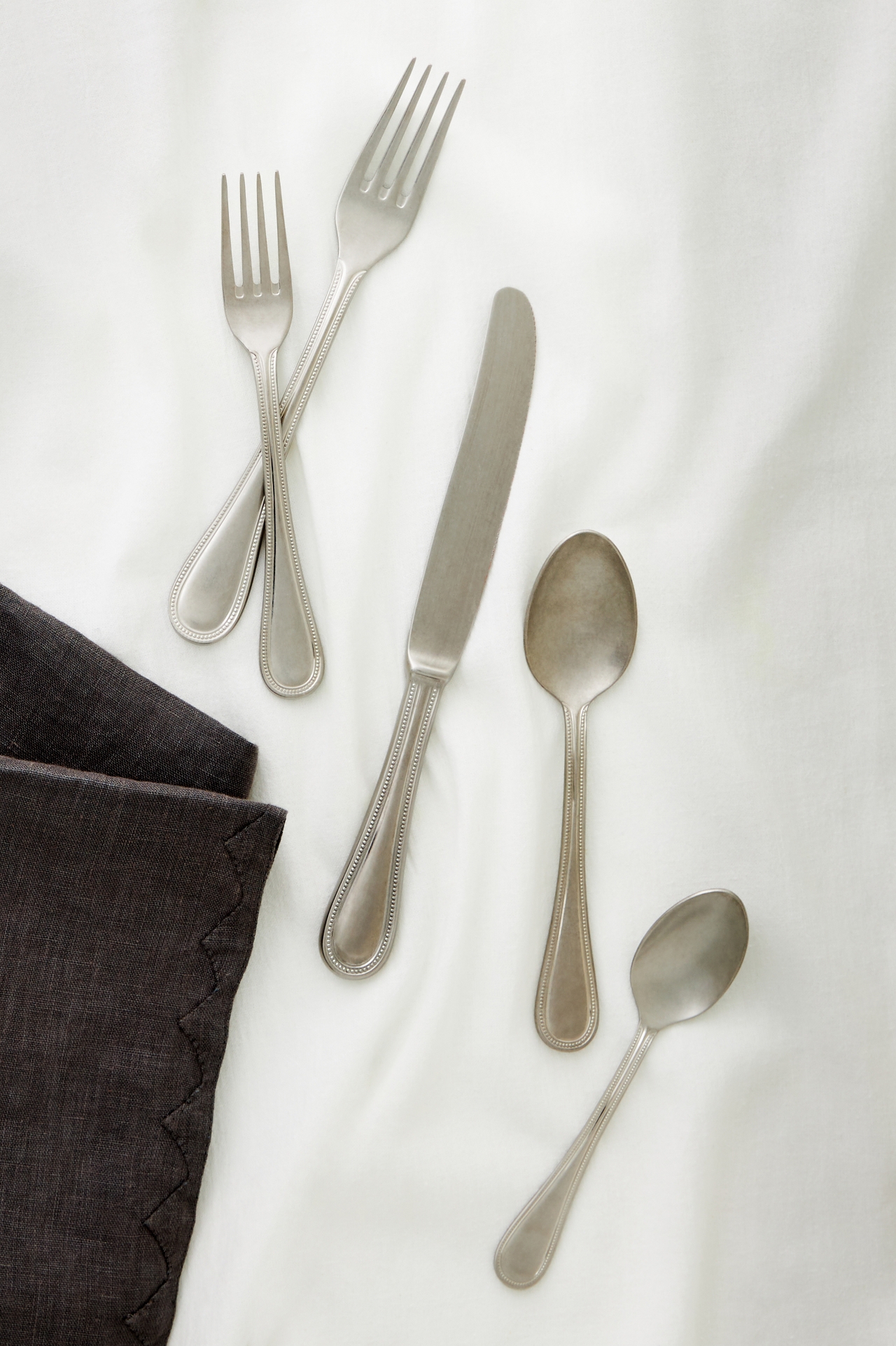 Mepra Perla Silver Flatware 5-Piece Place Setting