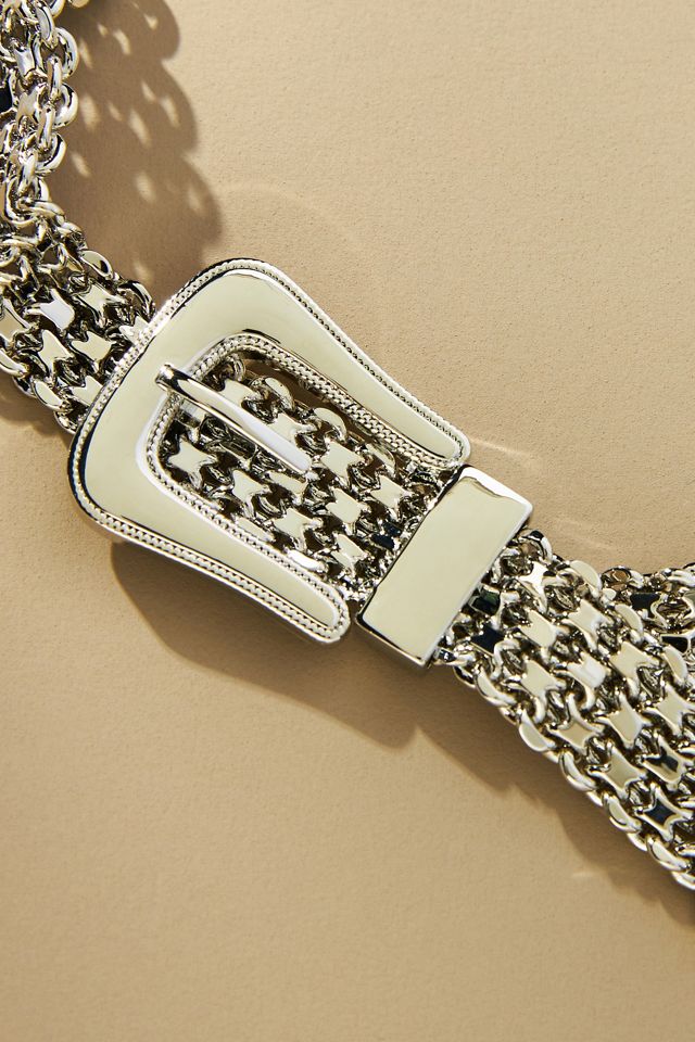 Luv Aj Woven Buckle Necklace #1