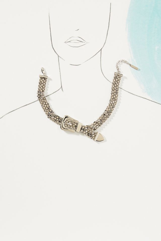 Luv Aj Woven Buckle Necklace #2
