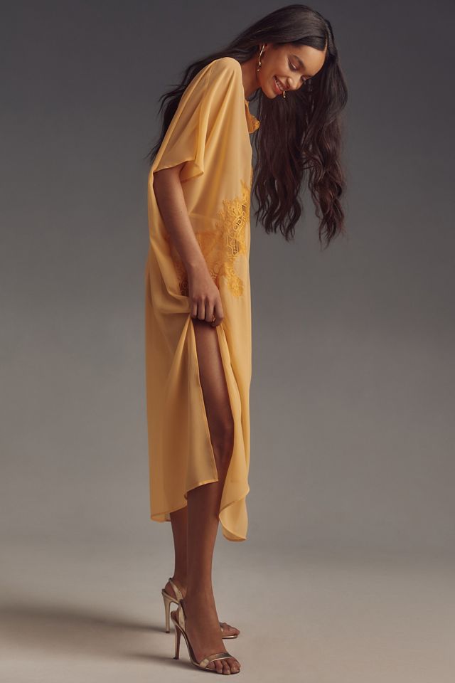 By Anthropologie Sheer Lace Kaftan #3