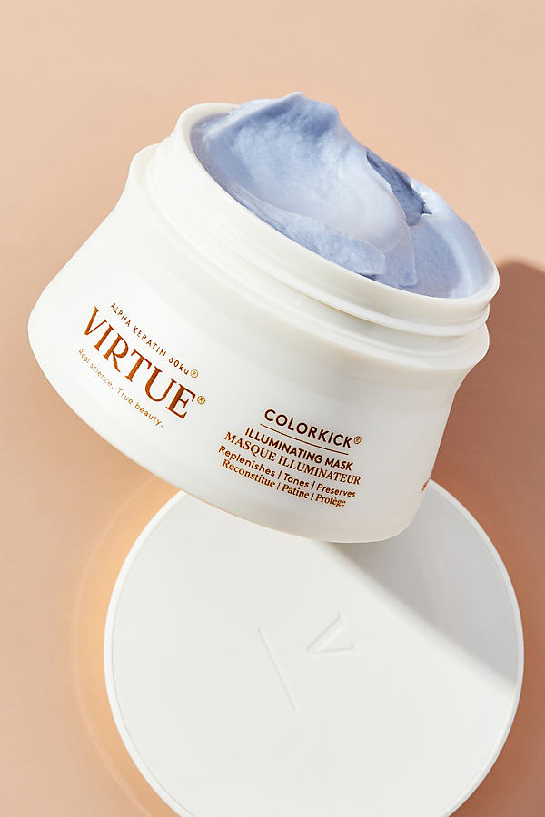 Virtue Labs Colorkick Illuminating & Hydrating Hair Mask For All Shades In White