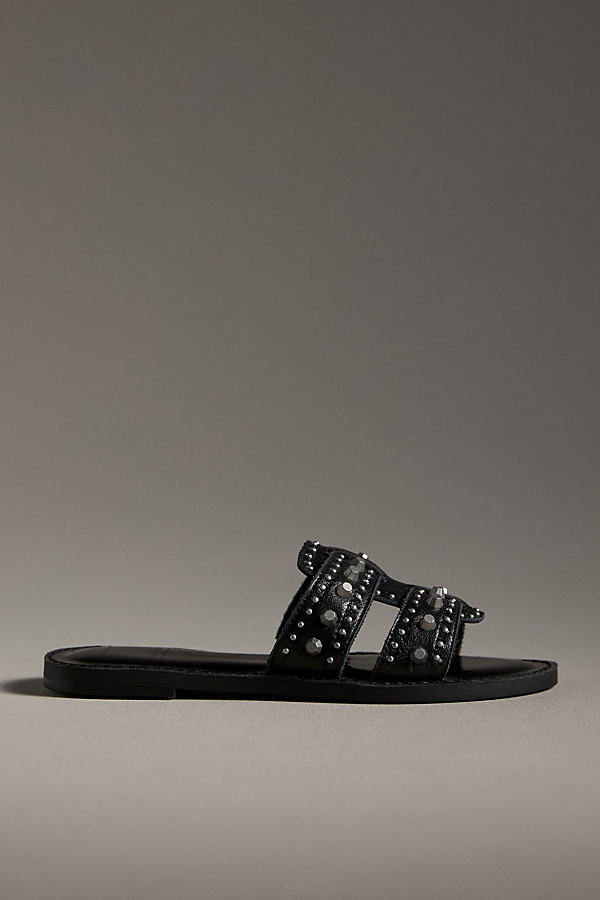Shop Dolce Vita Wesla Stud Sandals In Black