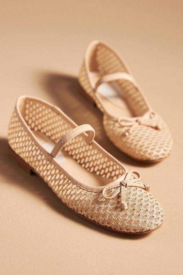 Dolce Vita Carin Raffia Ballet Flats | Anthropologie