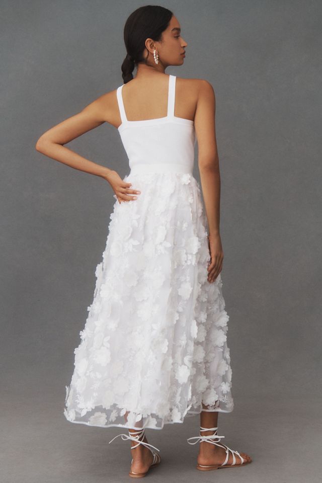 BHLDN Jones 3D Floral A-Line Maxi Skirt #2