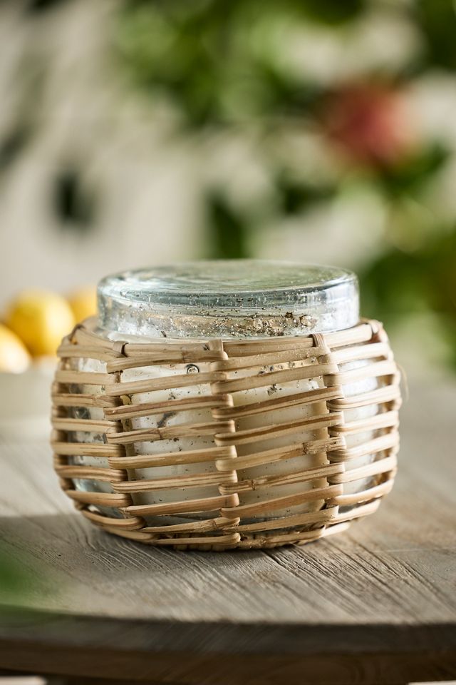 Woven Rattan Citronella Candle #2