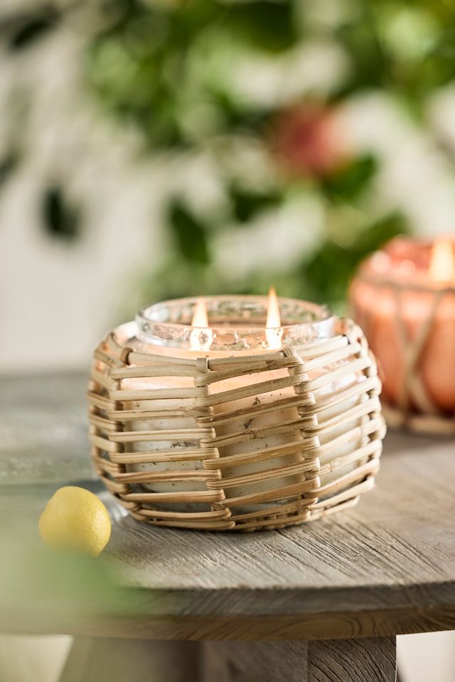 Woven Rattan Citronella Candle #1