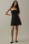 BHLDN Talia Strapless Drop-Waist Mini Dress | Anthropologie