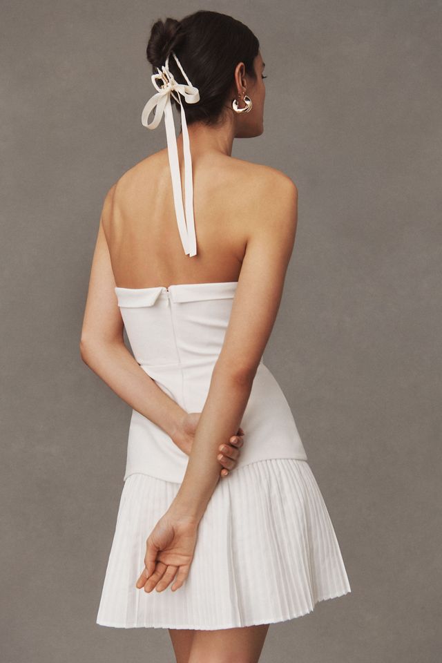 BHLDN Talia Strapless Drop-Waist Mini Dress #1