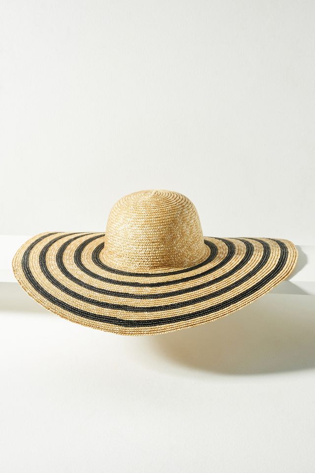Wyeth Straw Stripe Floppy Hat | Anthropologie display picture 1