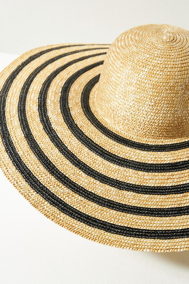 Wyeth Straw Stripe Floppy Hat | Anthropologie display picture 1