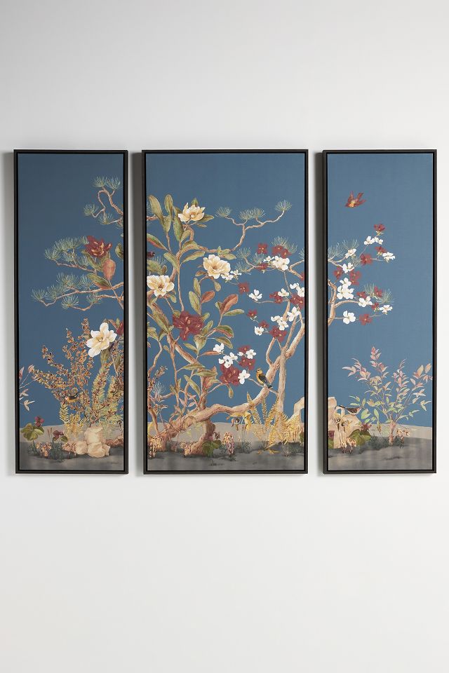 Southern Woodland Triptych Wall Art #1