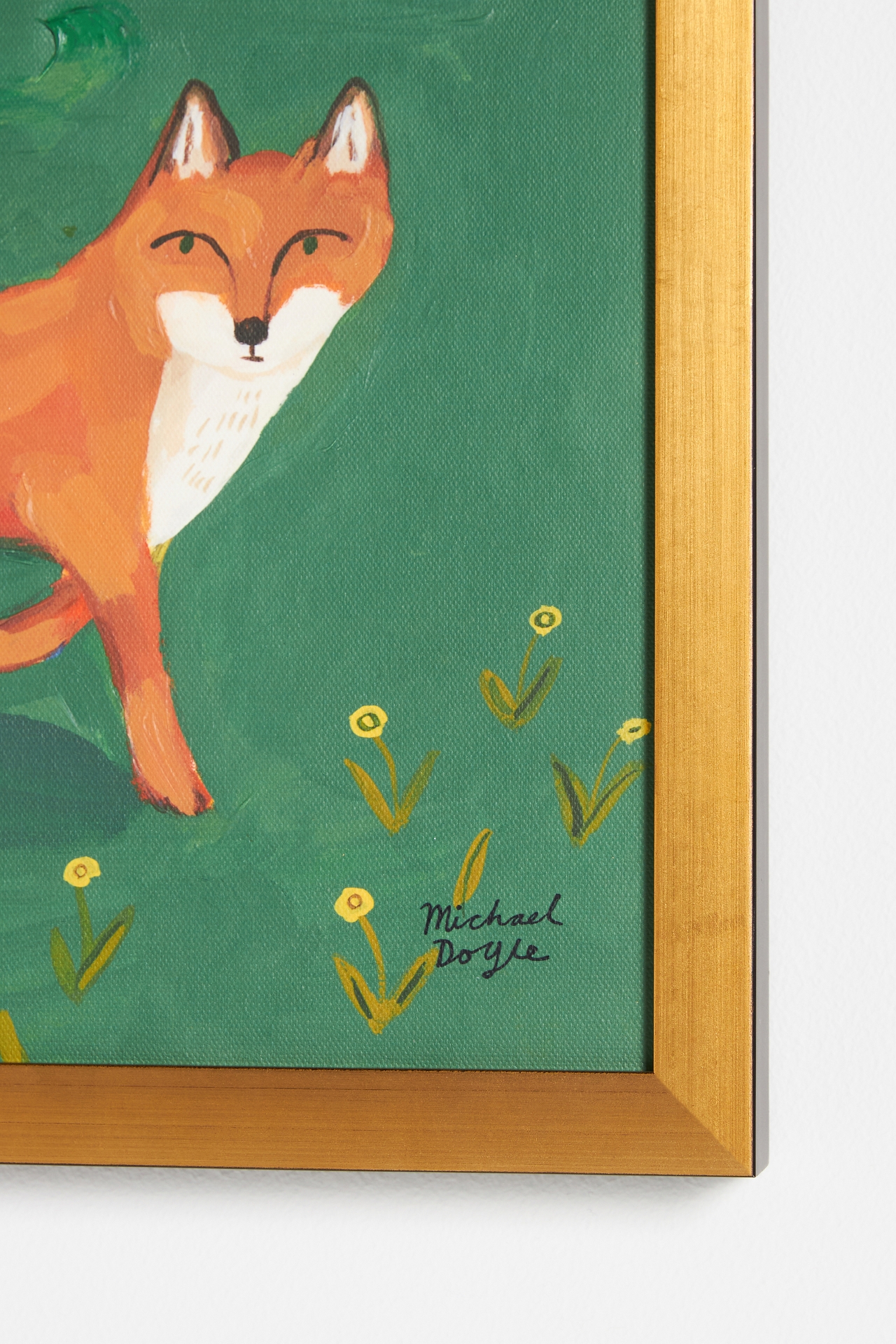 Fox In The Field Wall Art