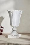 Antiqued Metal Urn Vase