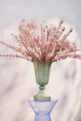 Terrain Antiqued Metal Urn Vase