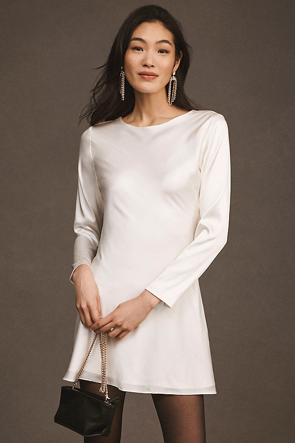 Cynthia Rowley Charlotte Silk Mini Dress In White