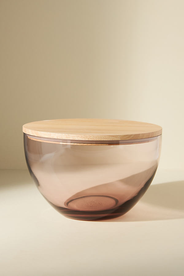 Anthropologie Serve & Store Bowl With Lid In Brown