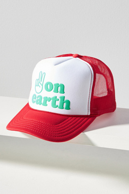 Ascot + Hart Peace On Earth Trucker Hat | Anthropologie