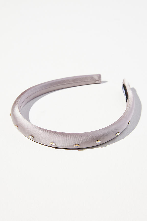 By Anthropologie Embellished Headband In Grey