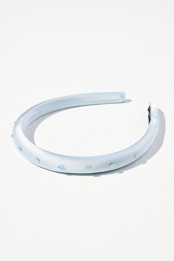 By Anthropologie Embellished Headband In Blue