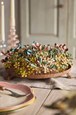 Pastel Floral Iron Centerpiece