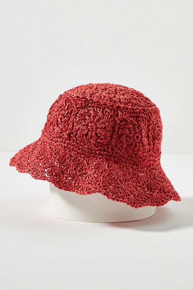 San Diego Hat Co. Breezy Crochet Bucket Hat ,Natural