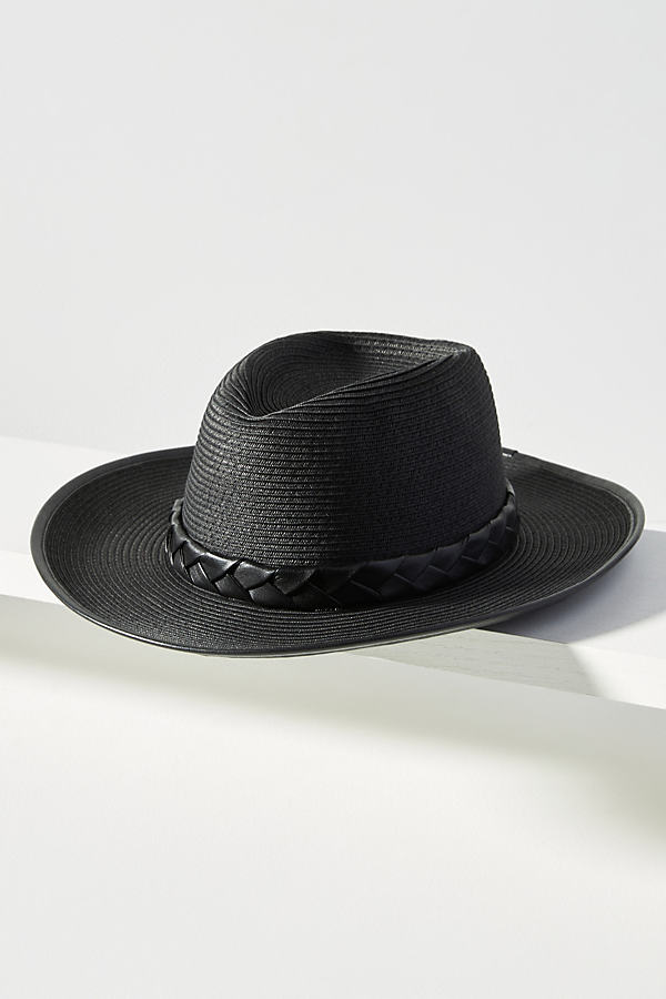 San Diego Hat Co. Looker Fedora In Black