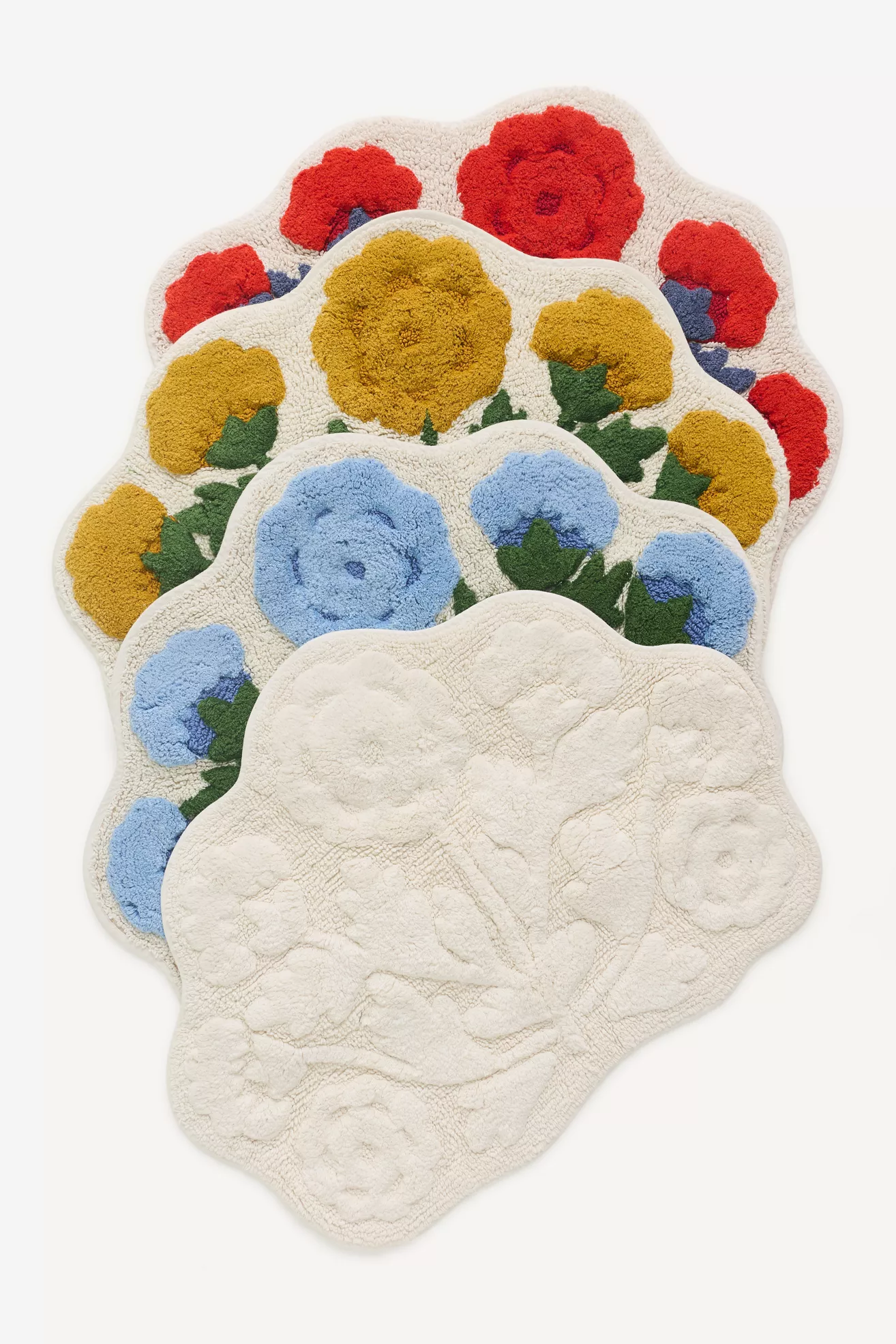 Eudora Floral Cotton Bath Mat - thumbnail 2