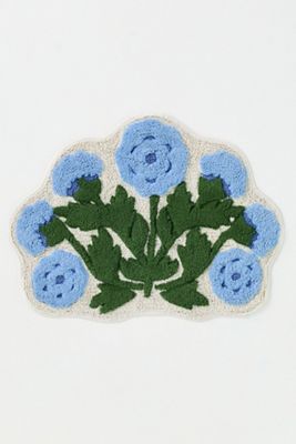 Eudora Floral Cotton Bath Mat