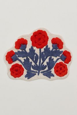 Eudora Floral Cotton Bath Mat