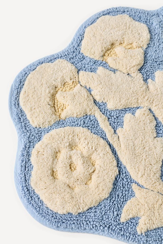 Eudora Floral Cotton Bath Mat #2