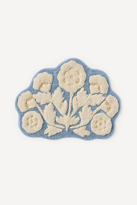 Eudora Floral Cotton Bath Mat