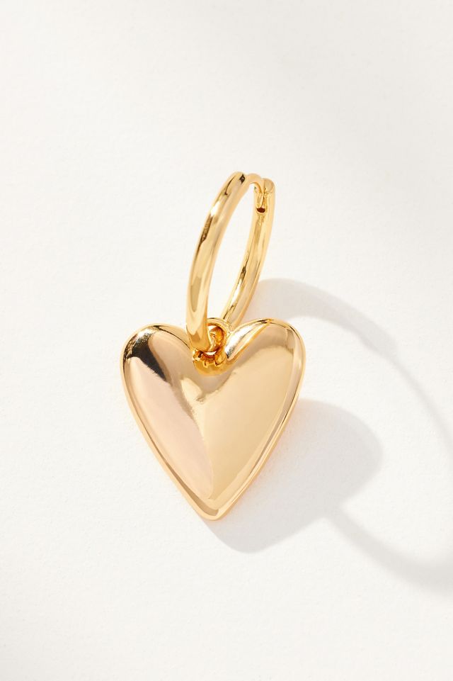 Heart Huggie Hoop Earrings #1