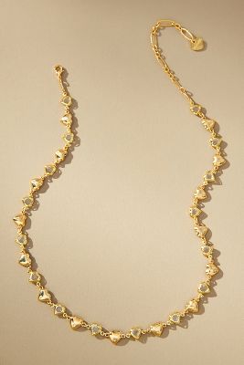 By Anthropologie Heart Chain Necklace In Gold