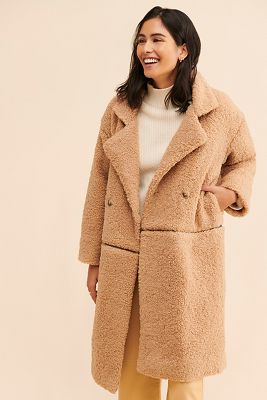 Warehouse double breasted teddy coat hotsell