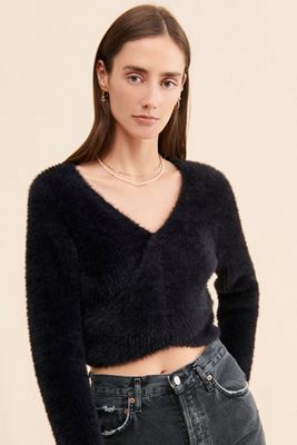 Oval Square Young Fuzzy Sweater