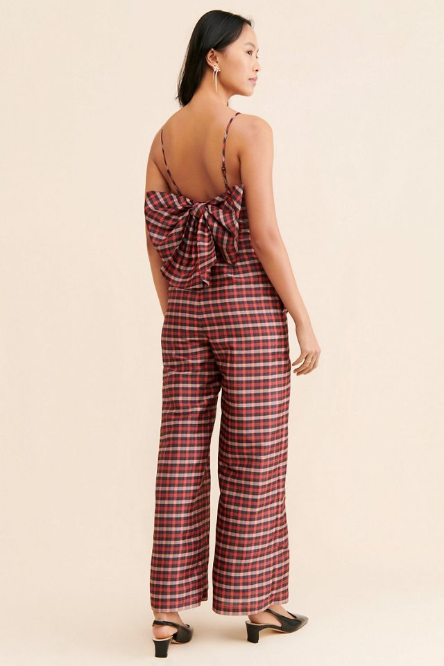 Hutch Plaid Bow Jumpsuit #1