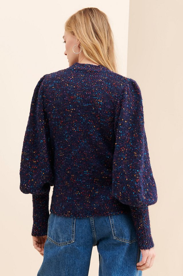 BTFL-Life Donegal Blouson Sleeve Sweater #1