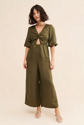 Sancia The Aida Twist-Front Jumpsuit | Anthropologie