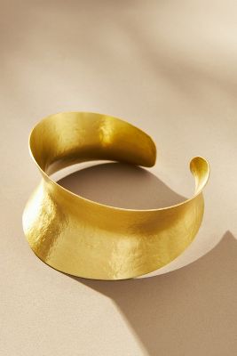 By Anthropologie Indented Cuff Bracelet In Gold